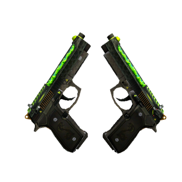 Dual Berettas | Cobra Strike (Well-Worn)