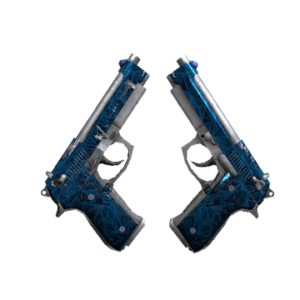 Souvenir Dual Berettas | Cobalt Quartz (Field-Tested)