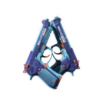 StatTrak™ Dual Berettas | Hydro Strike (Factory New)