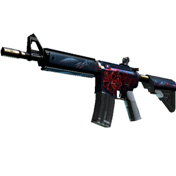 StatTrak™ M4A4 | Spider Lily (Well-Worn)