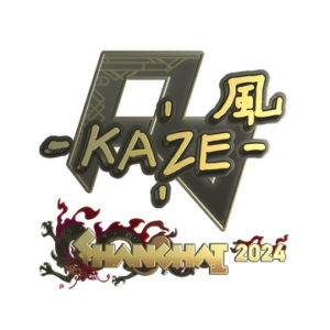 Sticker | Kaze (Gold) | Shanghai 2024