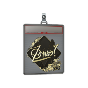 Sticker Slab | ZywOo (Gold) | Rio 2022