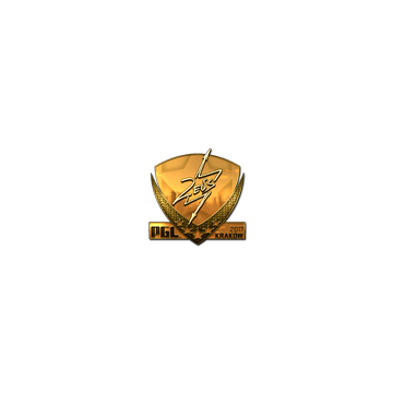 Sticker | Zeus (Gold) | Krakow 2017