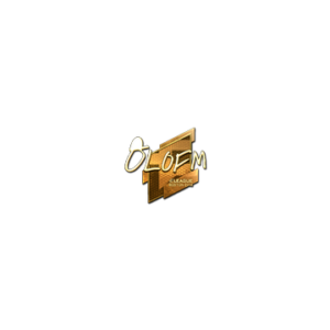 Sticker | olofmeister (Gold) | Boston 2018