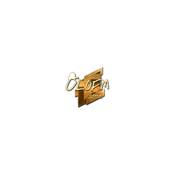 Sticker | olofmeister (Gold) | Boston 2018