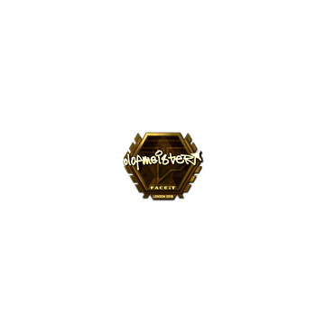 Sticker | olofmeister (Gold) | London 2018