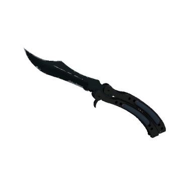 ★ StatTrak™ Butterfly Knife | Night (Well-Worn)