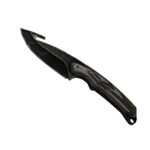 ★ StatTrak™ Gut Knife | Black Laminate (Battle-Scarred)