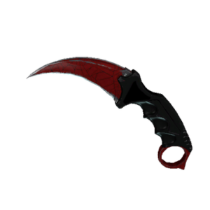 ★ StatTrak™ Karambit | Crimson Web (Well-Worn)
