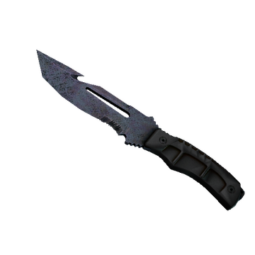 ★ Survival Knife | Blue Steel (Battle-Scarred)